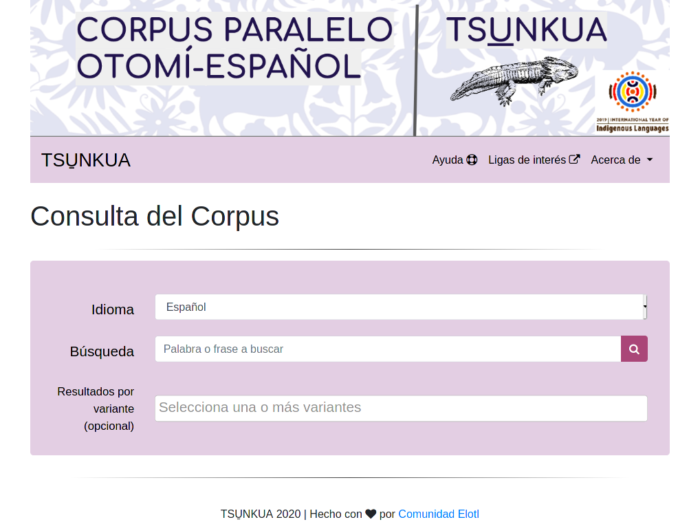Corpus Paralelos Tsunkua